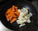 根菜と生たらこ♪バジル風味作り方1写真