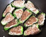 剥がれないピーマンの肉詰め作り方5写真