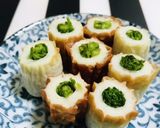 簡単一品 竹輪に春菊 詰めちゃいました作り方4写真