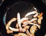 絶品☆小松菜と豚肉の中華風炒め作り方1写真