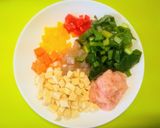 高野豆腐と鳥そぼろの具沢山野菜餡掛け作り方1写真