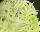 【おつまみ】ハヤトウリの豚肉入りきんぴら作り方6写真
