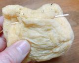 腸活♡ネギとチーズとツナマヨのお揚げ巾着作り方4写真