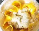 茶巾でぴえん　簡単　キャラ弁♪ ぴえん作り方5写真