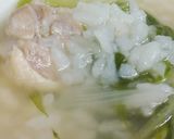 リカちゃん♡鶏水菜鍋の雑炊(卵なし)作り方7写真