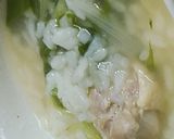 リカちゃん♡鶏水菜鍋の雑炊(卵なし)作り方8写真