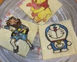 キャラ弁　オブアート　プーさん　トースト作り方3写真