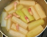 とろとろ白ネギの洋風雑煮・チーズ入り作り方5写真