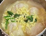 とろとろ白ネギの洋風雑煮・チーズ入り作り方6写真