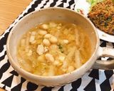 白菜と大豆と卵の酸辣湯風スープ作り方7写真