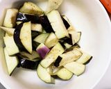 レンジ豚こまお節黒豆入り麻婆豆腐&茄子作り方6写真