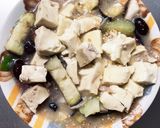 レンジ豚こまお節黒豆入り麻婆豆腐&茄子作り方16写真
