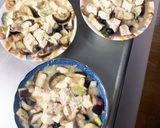 レンジ豚こまお節黒豆入り麻婆豆腐&茄子作り方17写真