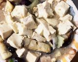 レンジ豚こまお節黒豆入り麻婆豆腐&茄子作り方18写真