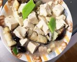 レンジ豚こまお節黒豆入り麻婆豆腐&茄子作り方20写真