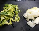 簡単！ワンパンパスタ☆豆乳クリーム作り方1写真
