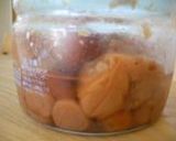 大根の皮の梅漬け作り方1写真
