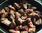 簡単フライパン一つ牛肉赤ワイン煮（圧力鍋作り方3写真