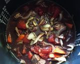 簡単フライパン一つ牛肉赤ワイン煮（圧力鍋作り方7写真