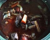 簡単フライパン一つ牛肉赤ワイン煮（圧力鍋作り方8写真
