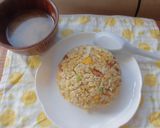 玉子と焼豚のシンプルチャーハン♪作り方4写真