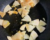 竹の子の和風味噌ペペロンチーノ作り方3写真