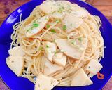 竹の子の和風味噌ペペロンチーノ作り方7写真