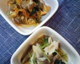 三つ葉,舞茸キムチ和え作り方5写真