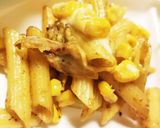 白菜&コーンのチキンチーズカレーペンネ☆作り方2写真