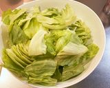 あたたかいパイナップルが乗ったレタス作り方7写真