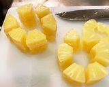 あたたかいパイナップルが乗ったレタス作り方13写真
