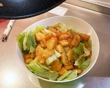 あたたかいパイナップルが乗ったレタス作り方26写真