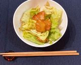 あたたかいパイナップルが乗ったレタス作り方28写真