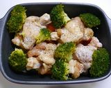 簡単！オーブンローストチキン☆野菜一杯作り方3写真