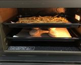 揚げない冷凍フライドポテト&ハンバーグ作り方5写真