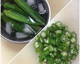 たらことおくらの納豆ソース作り方1写真