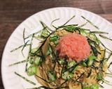 たらことおくらの納豆ソース作り方4写真