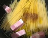 フライパン１つ！茹でない簡単カルボナーラ作り方1写真