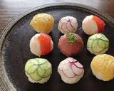 お祝いに♡ラップで簡単手まり寿司作り方7写真