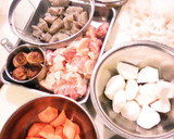 簡単☆煮込10分 我が家の田舎風筑前煮作り方1写真
