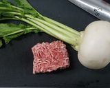 絶品！簡単！カブとひき肉のトロトロ煮作り方1写真
