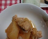 ホットクックで鶏もも肉と大根の煮物作り方4写真