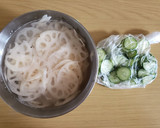 やみつき確定！れんこんの梅マヨサラダ作り方1写真