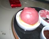 キャラ弁　モンスターボールパン作り方4写真