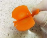 飾り切り（人参の蝶々）作り方6写真