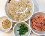 カンタン酢で鮭と青じそのチャーハン作り方1写真