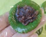 小倉餡入り抹茶クッキー（❁月餅風）作り方7写真