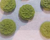 小倉餡入り抹茶クッキー（❁月餅風）作り方10写真