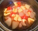 香ばしい豆焼き餅のけんちん汁風お雑煮作り方4写真