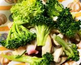 レンジお節材料消費ブロッコリー卵甘酢炒め作り方12写真